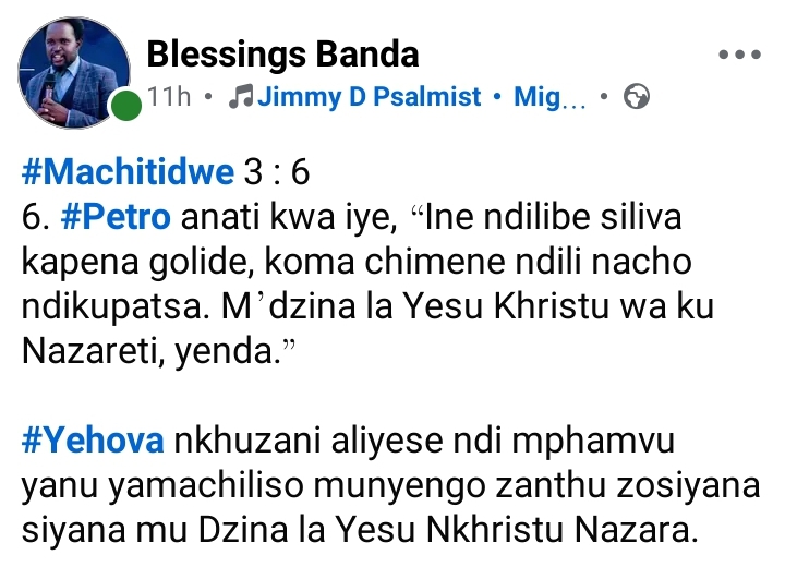 @Prophet Blessings Zuze Banda
