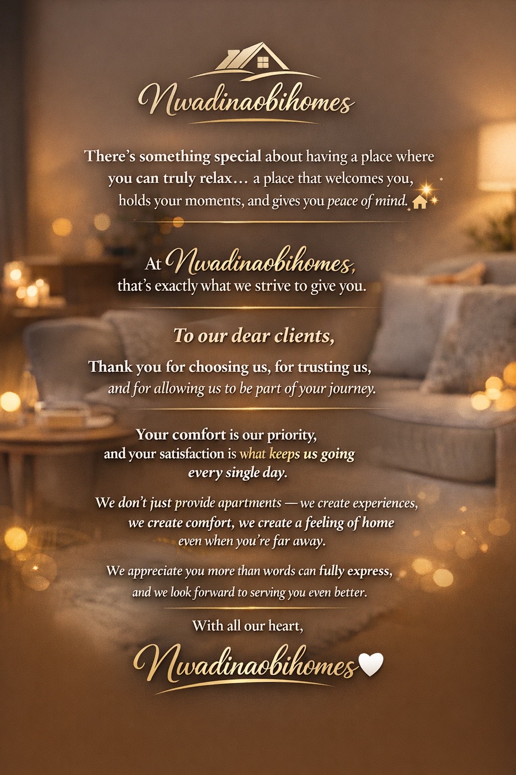 @Nwadinaobi service apartments