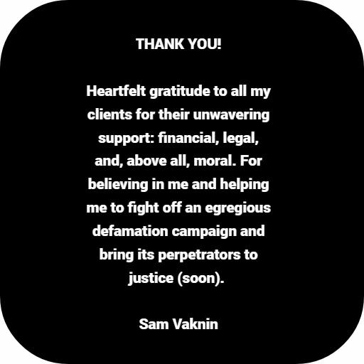 @Prof. Sam Vaknin