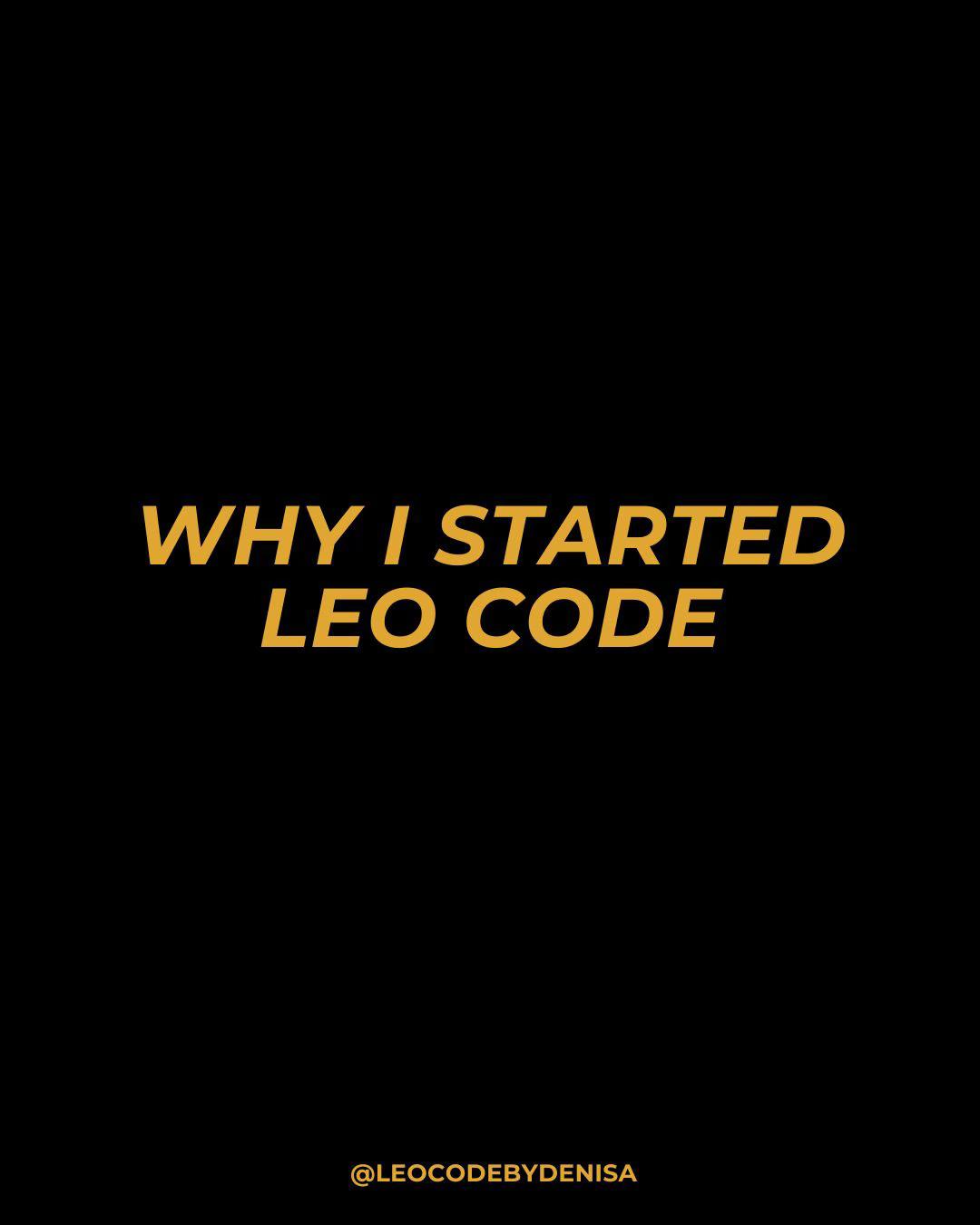 @Leo Code By Denisa