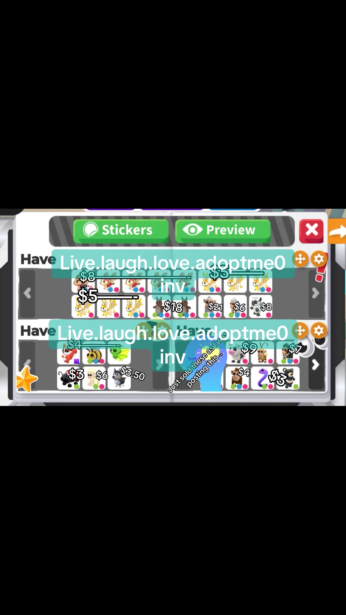 @InMyAdoptMeEra(have stock lmk)