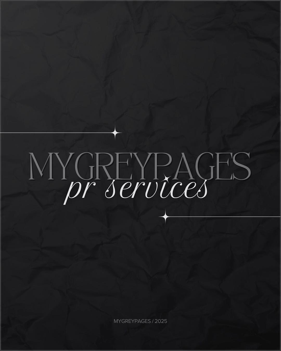 @mygreypages | recs + smm