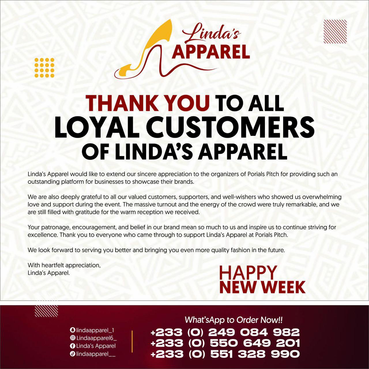 @Lindaapparel__