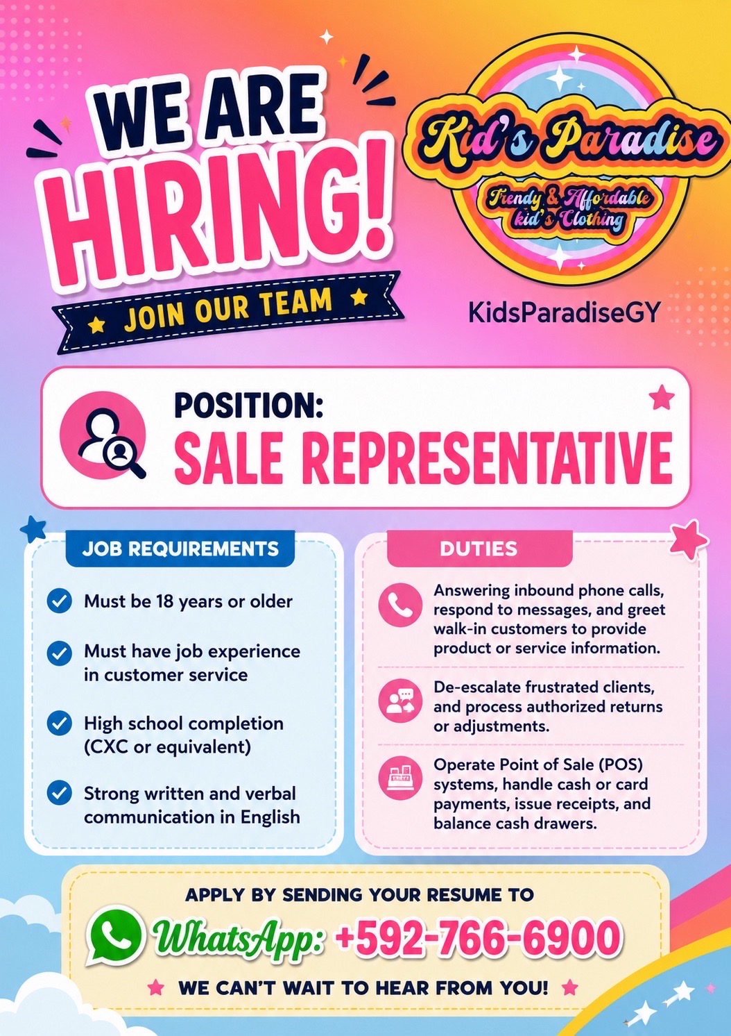 @KidsParadiseGY