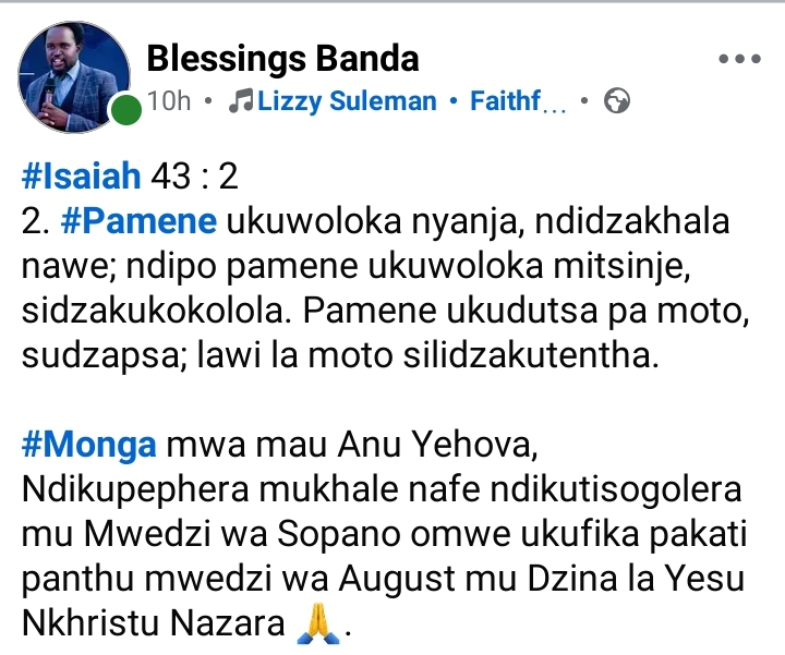 @Prophet Blessings Zuze Banda