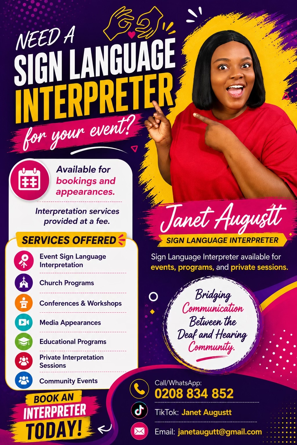 @Janet Augustt GSL interpreter