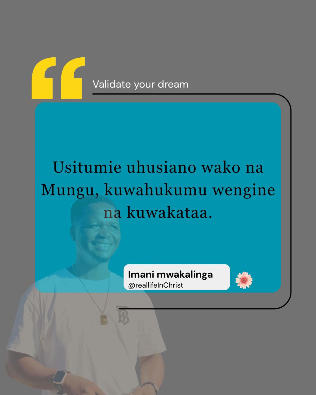 @Imani Mwakalinga