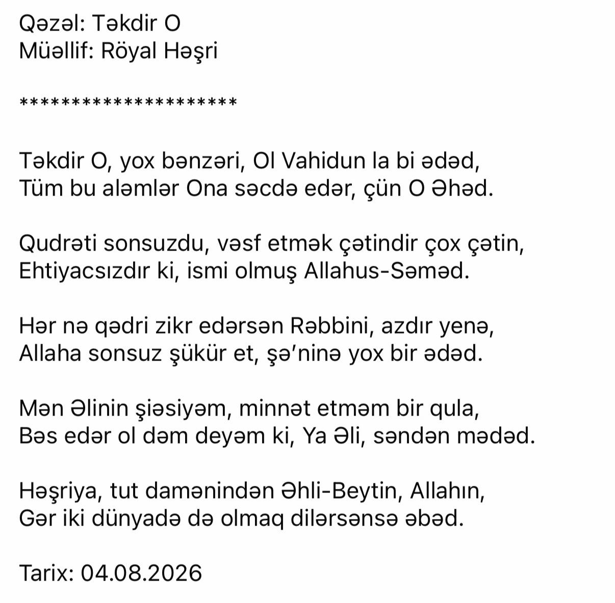 @Röyal Həşri