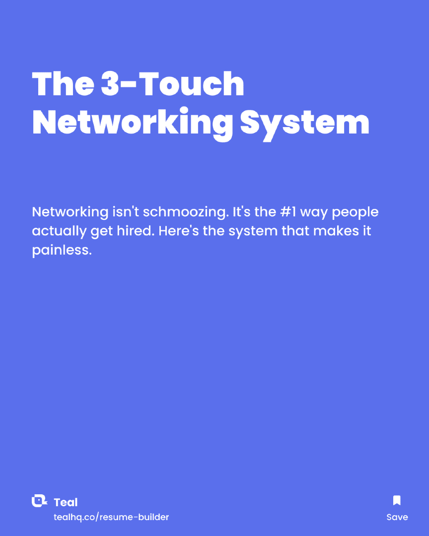 @Teal | Job Search Tips