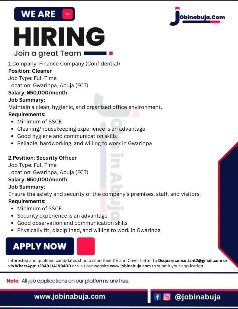 @Jobs in Abuja