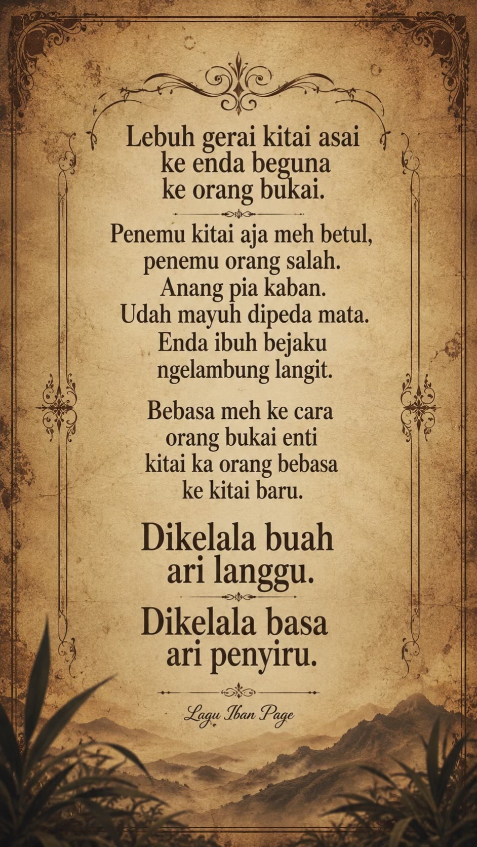 @Lagu Iban