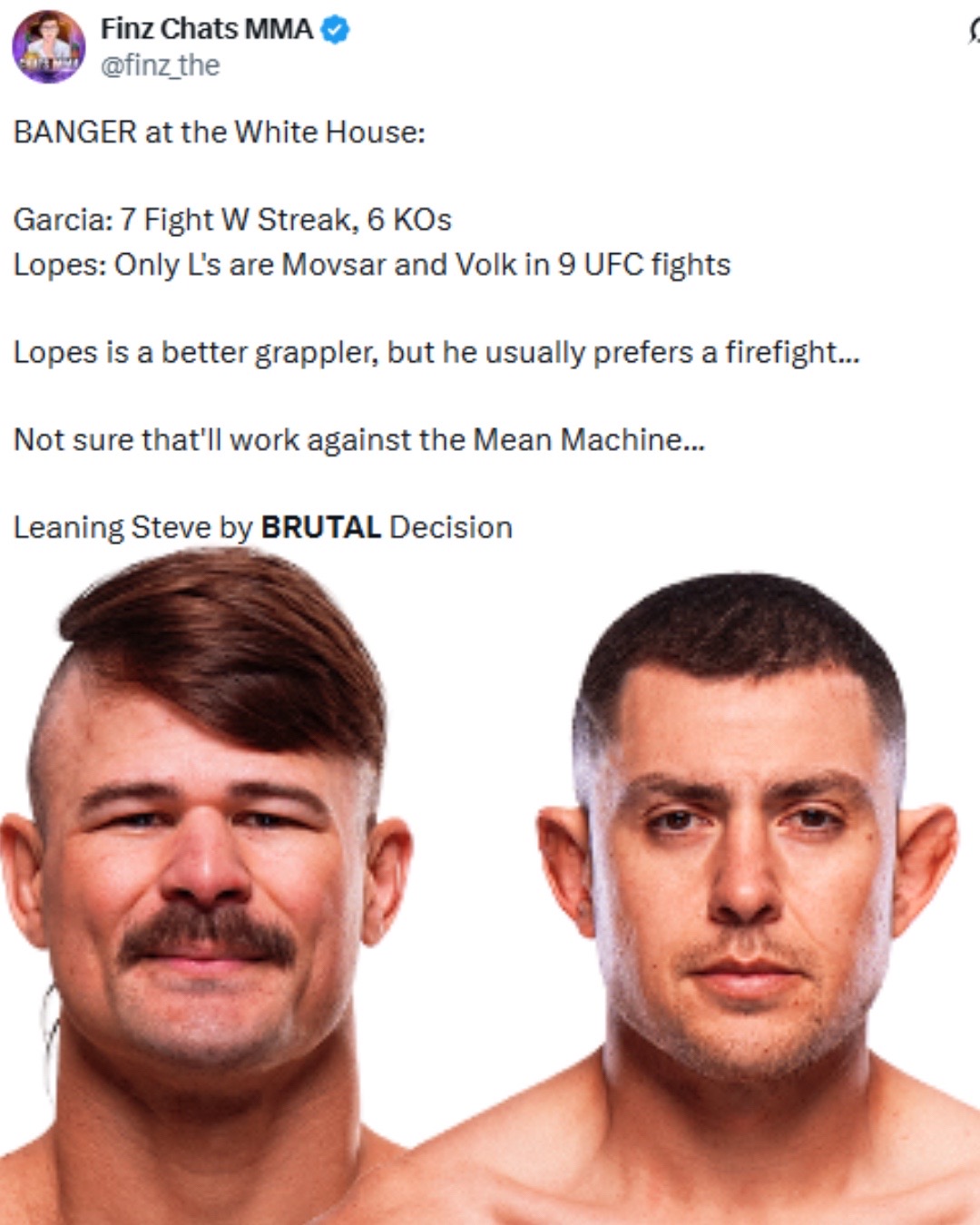 @Finz Chats MMA