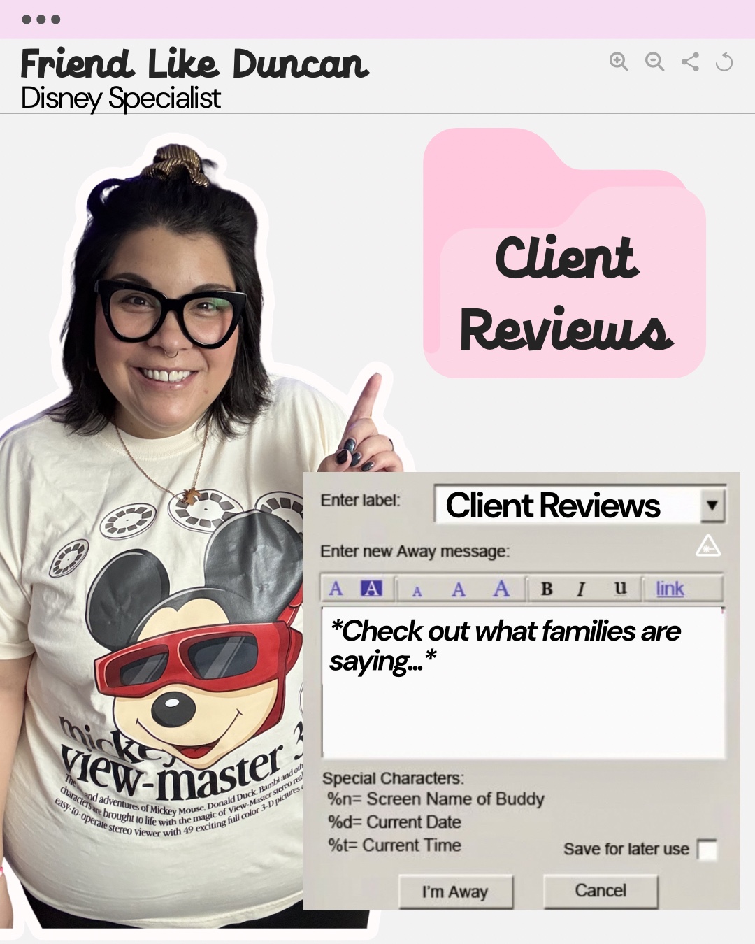@Duncan: Travel Agent
