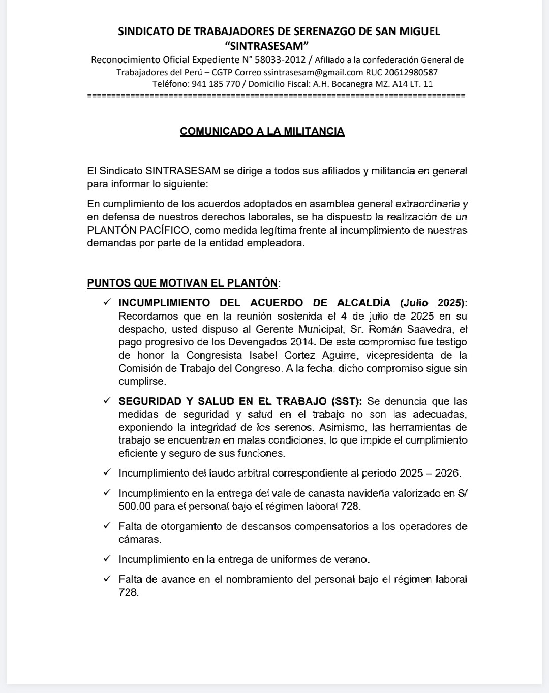 @SERENAZGO MUNICIPAL POR ALAM