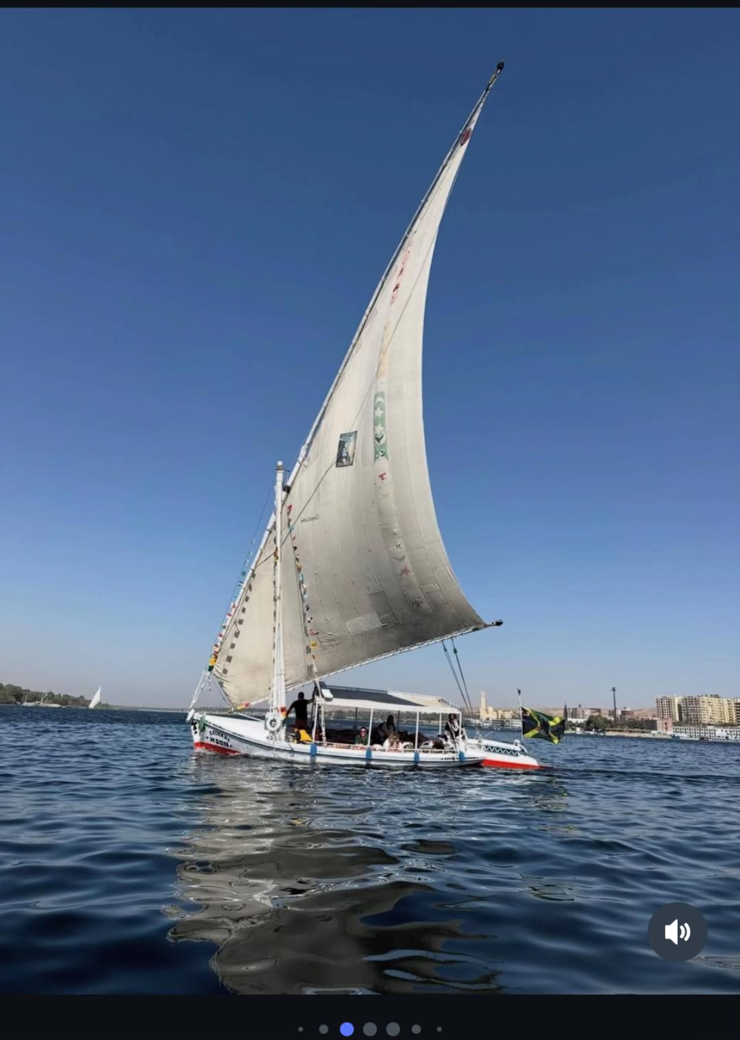 @Felucca on the Nile in Egypt,