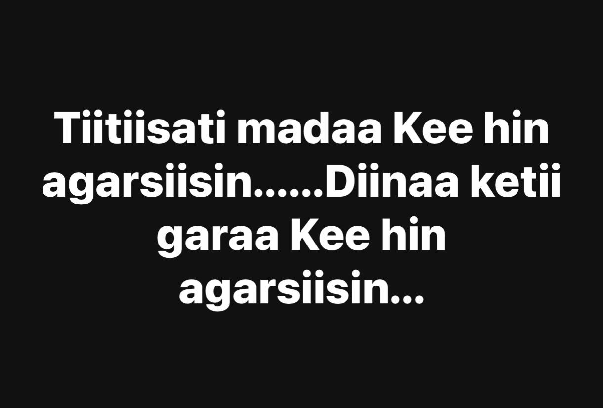 @TakkittiiAbbaadhoo❤️4💚3♥️0🌳