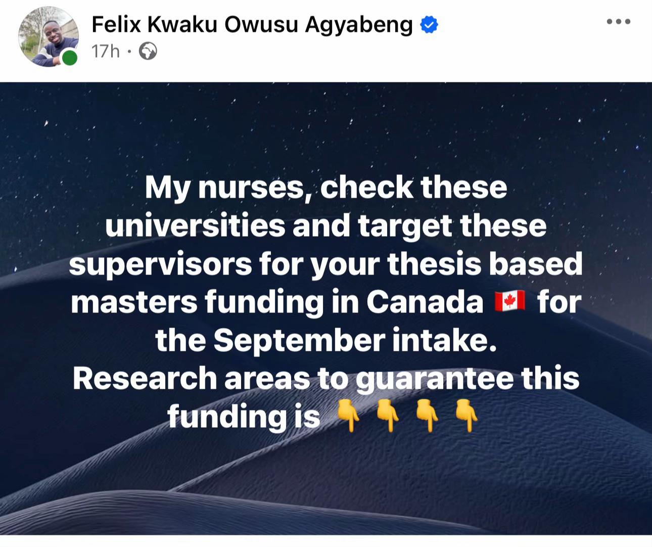 @Felix Agyabeng