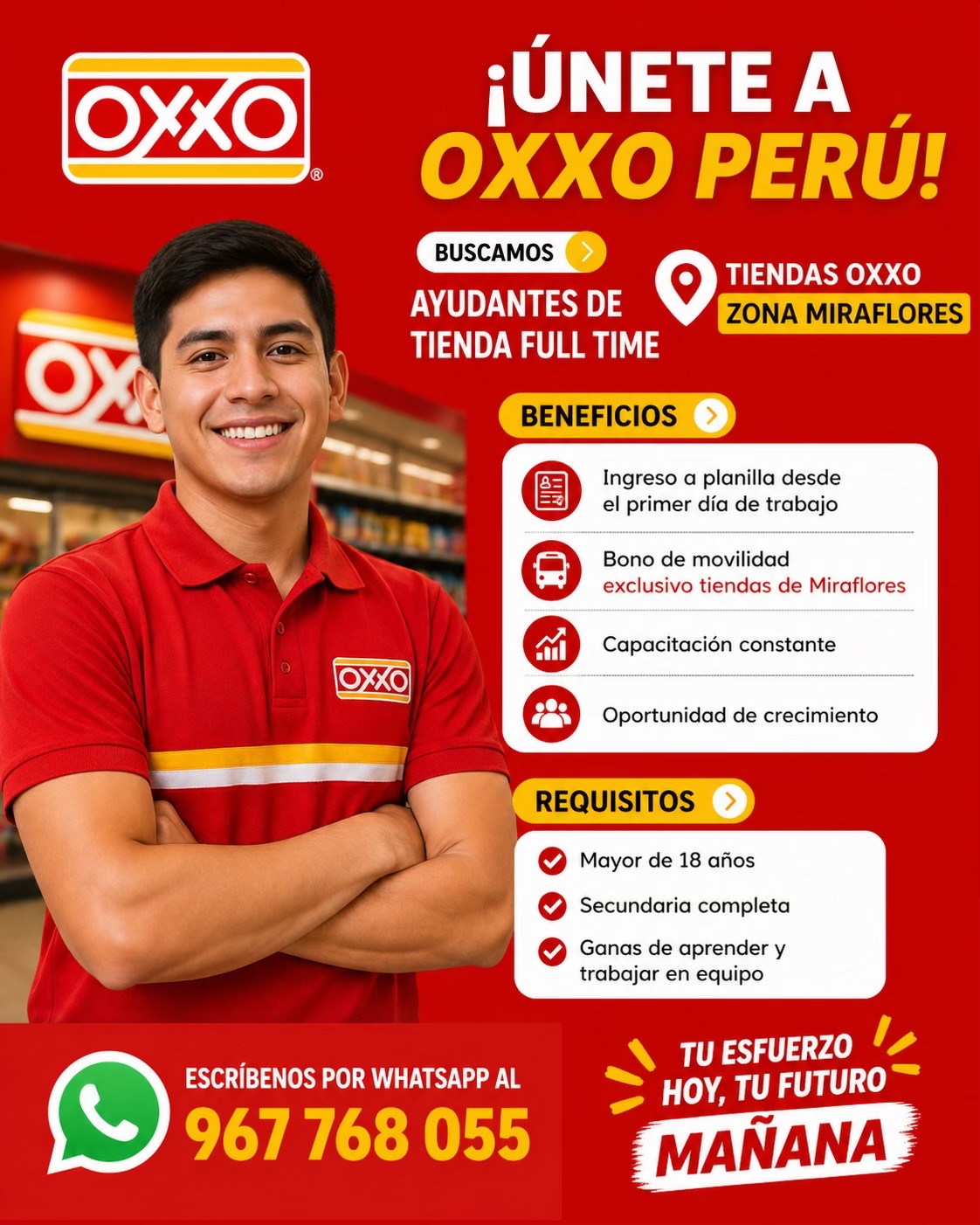 @Trabaja en OXXO Per&uacute;