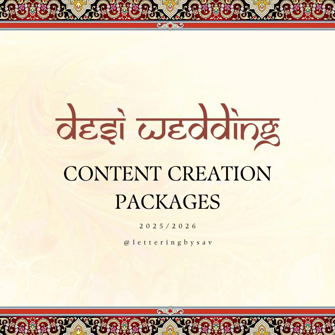 @desi wedding content creator