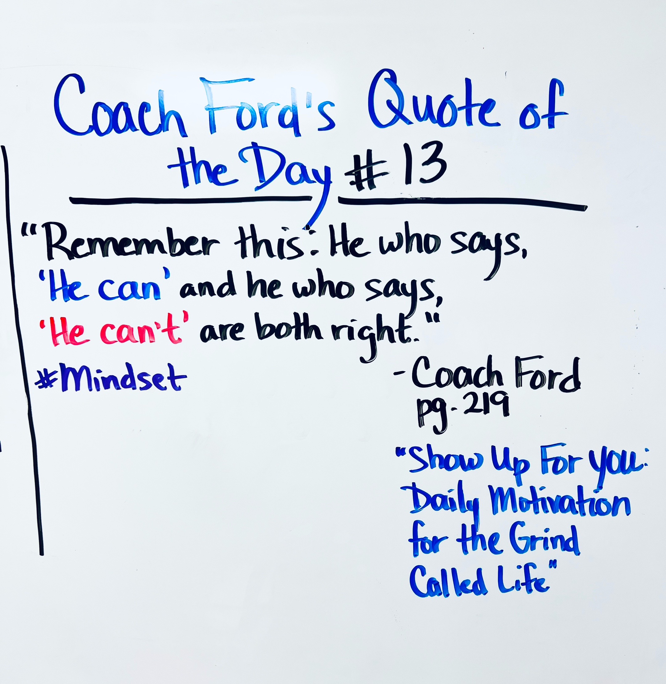 @Coach David Ford