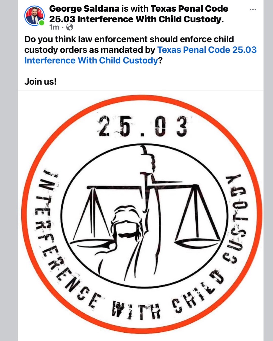 @Texas Penal Code 25.03