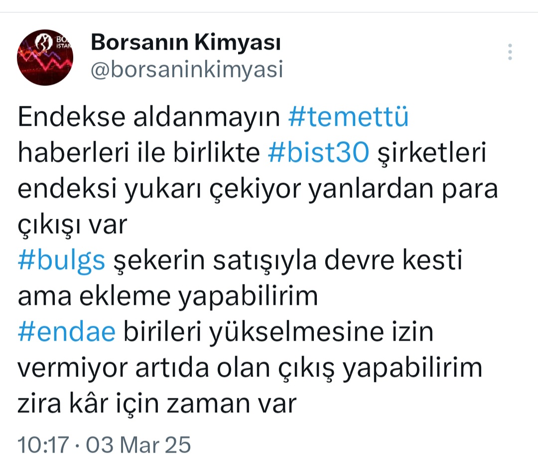 @Borsanın Kimyası