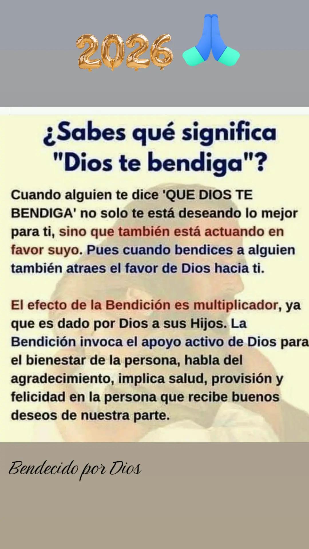 @Bendecido por Dios