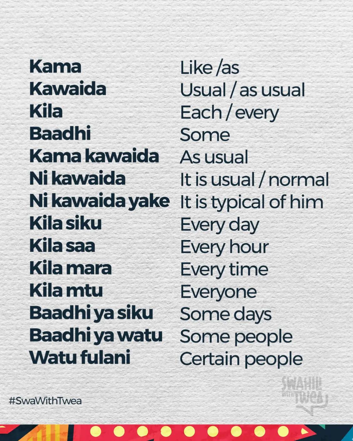 @Swahili With Twea