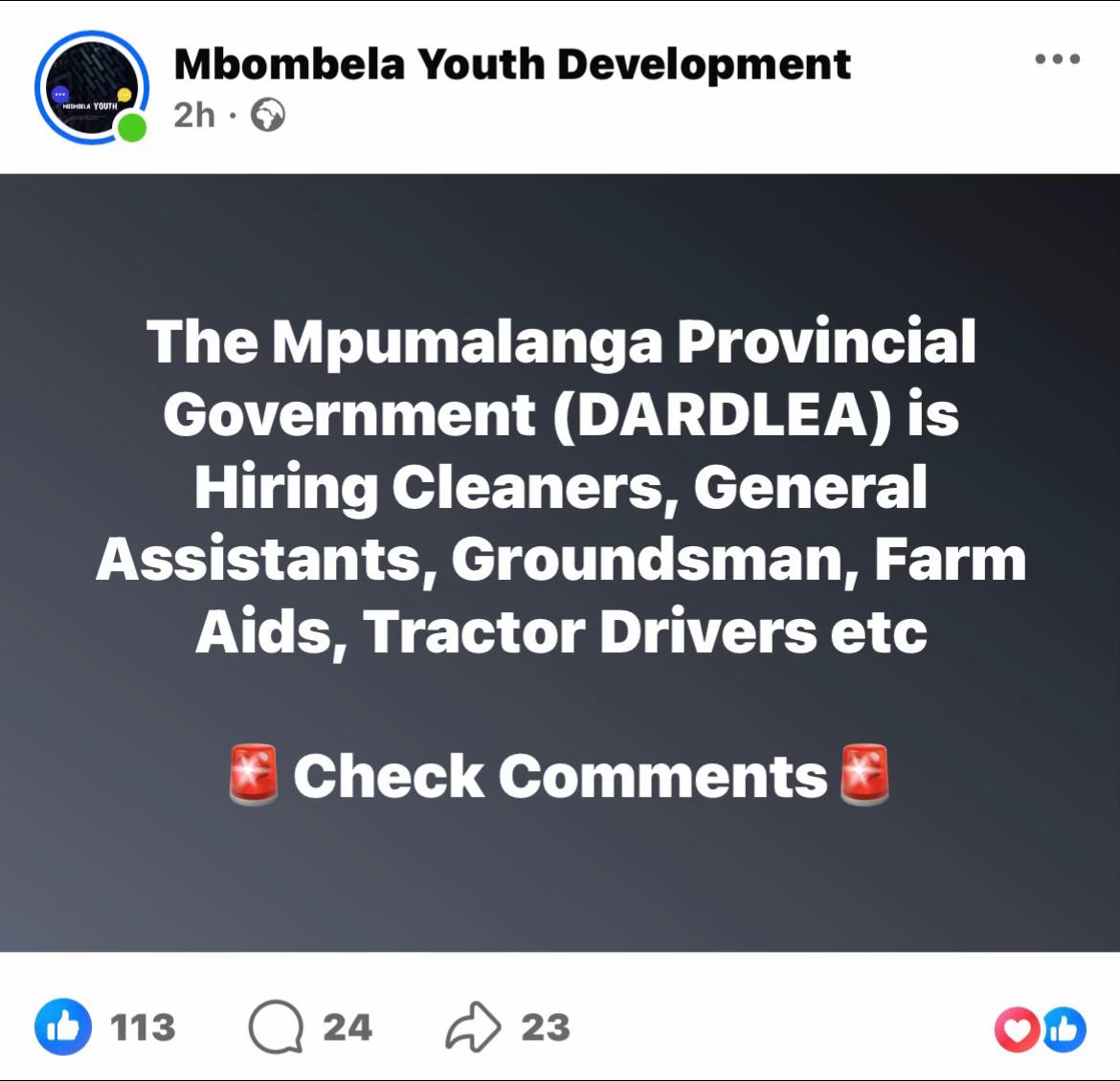 @MBOMBELA YOUTH