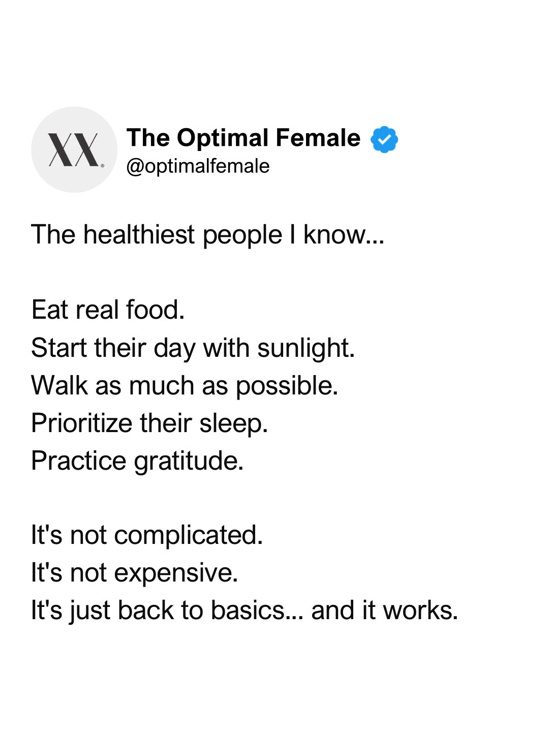@The Optimal Female