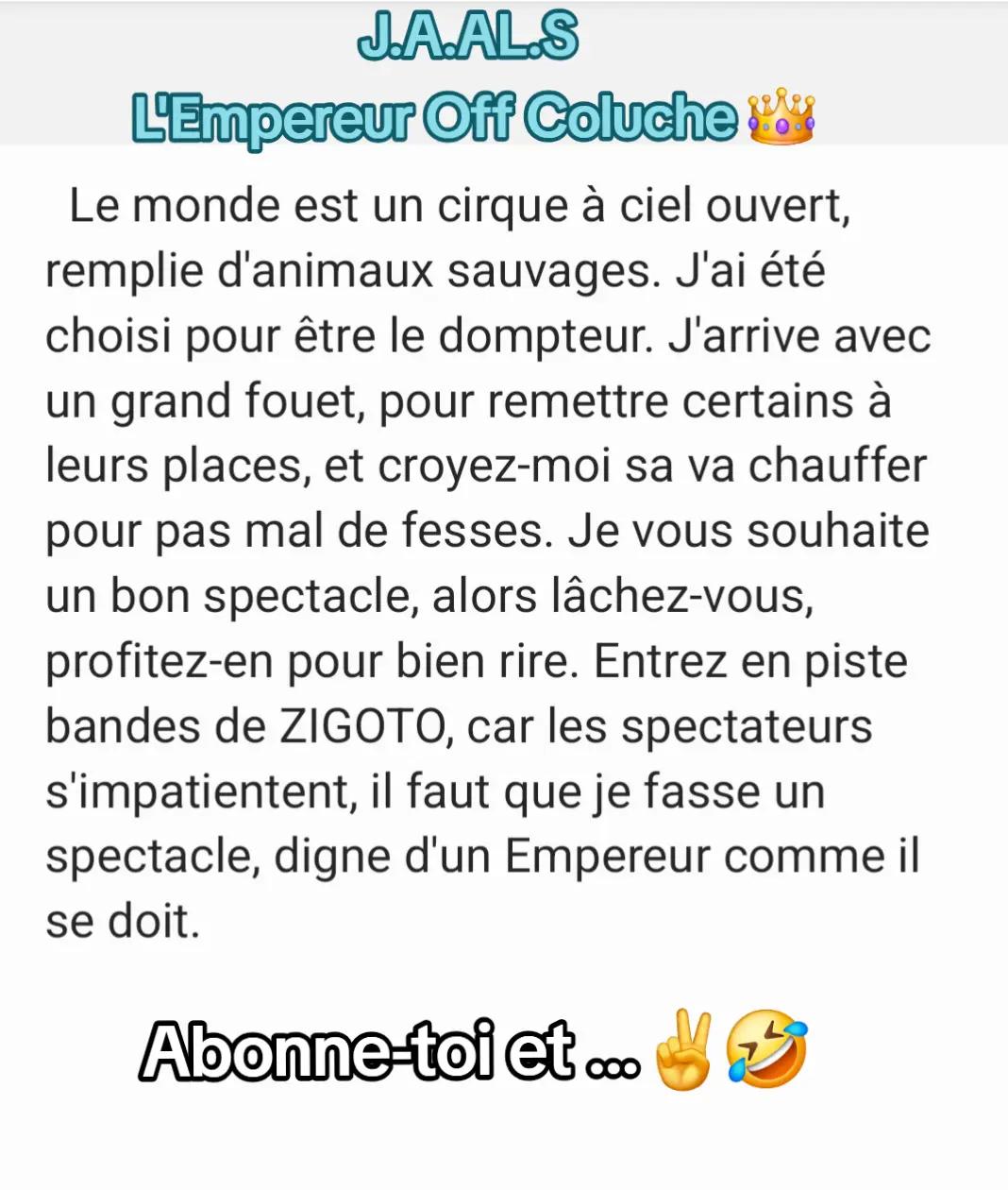 @💯😋Le Gladiateur de Coluche©️