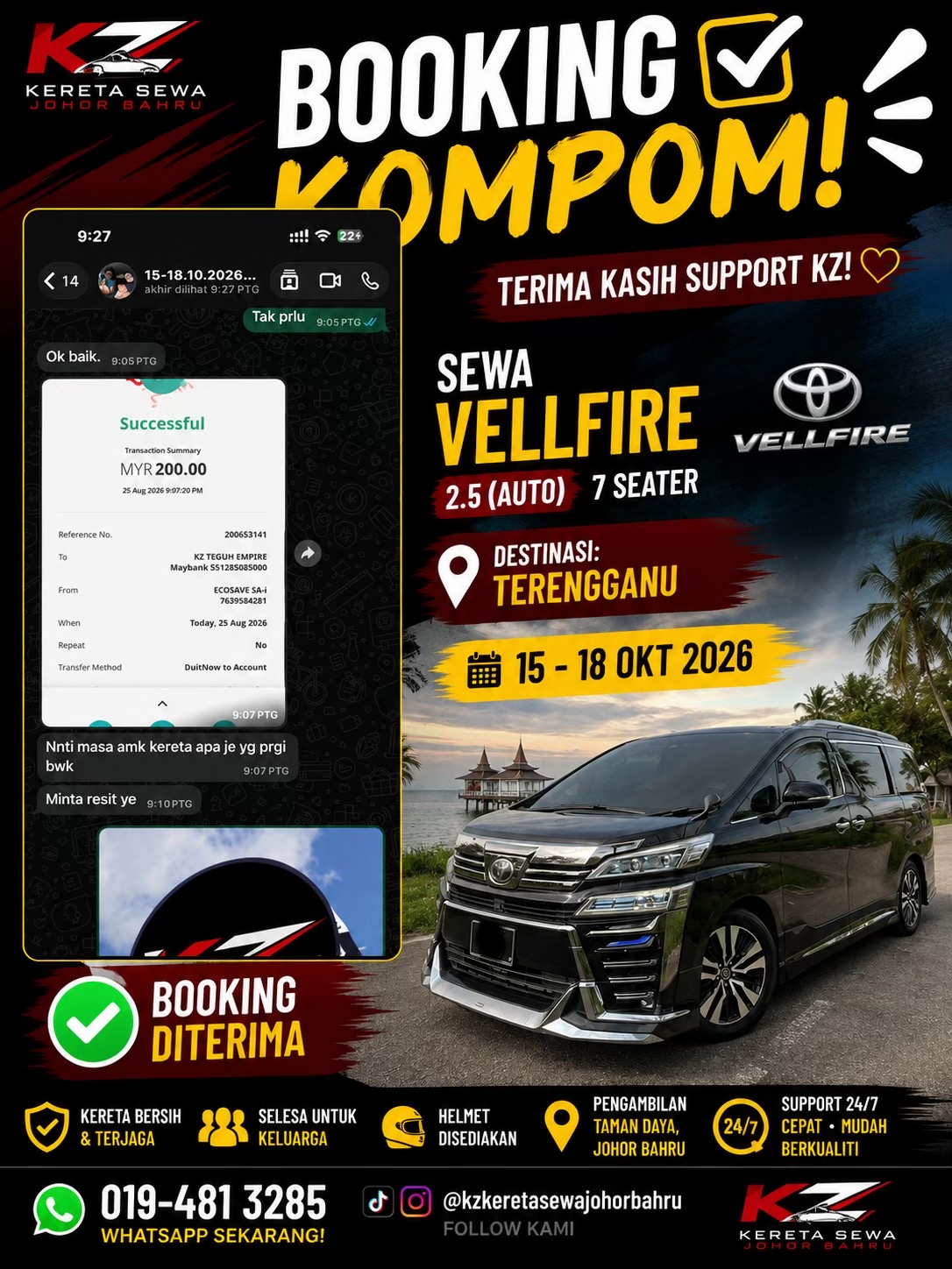 @KZ KERETA SEWA JOHOR BAHRU