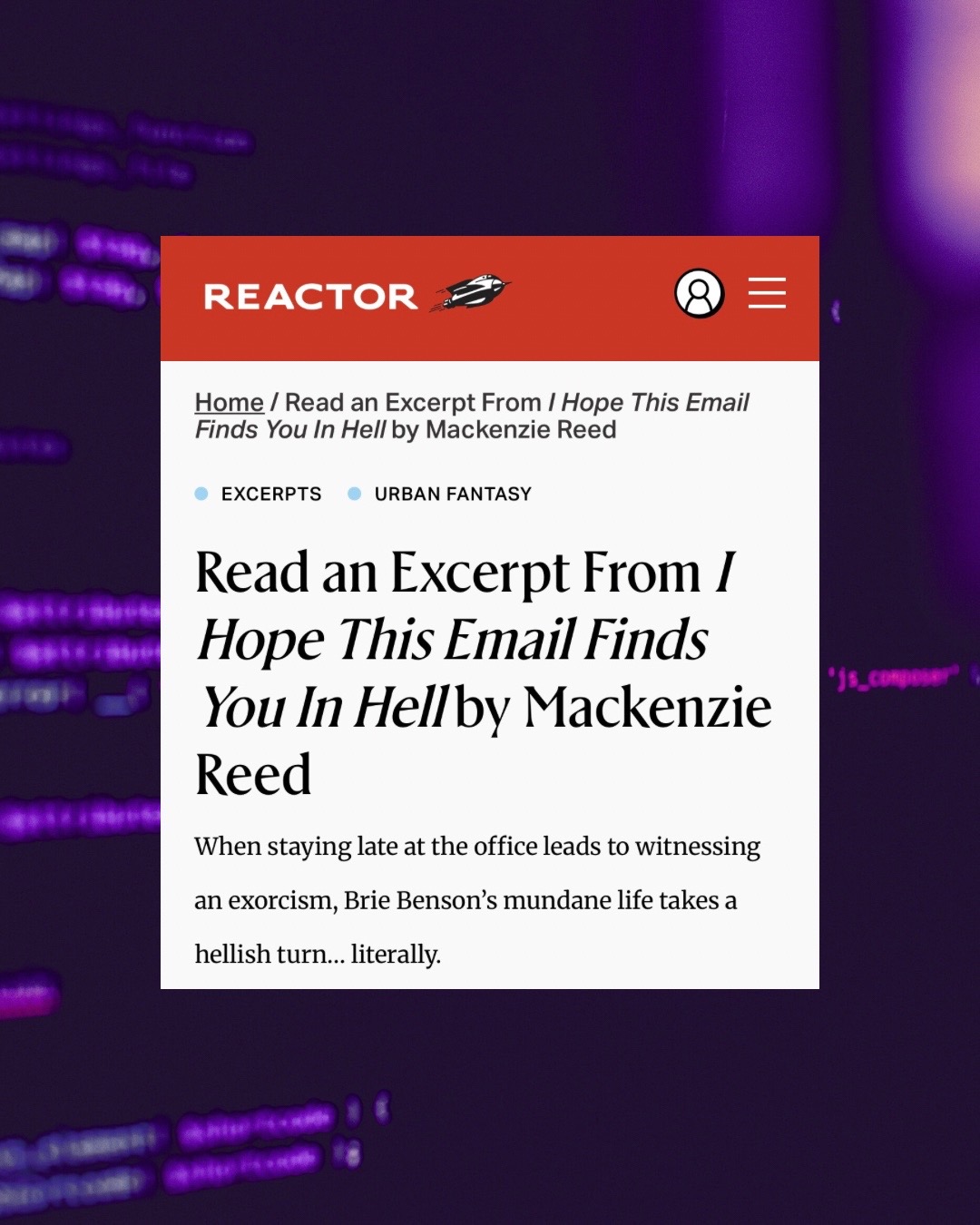 @mackenzie reed | author☀️