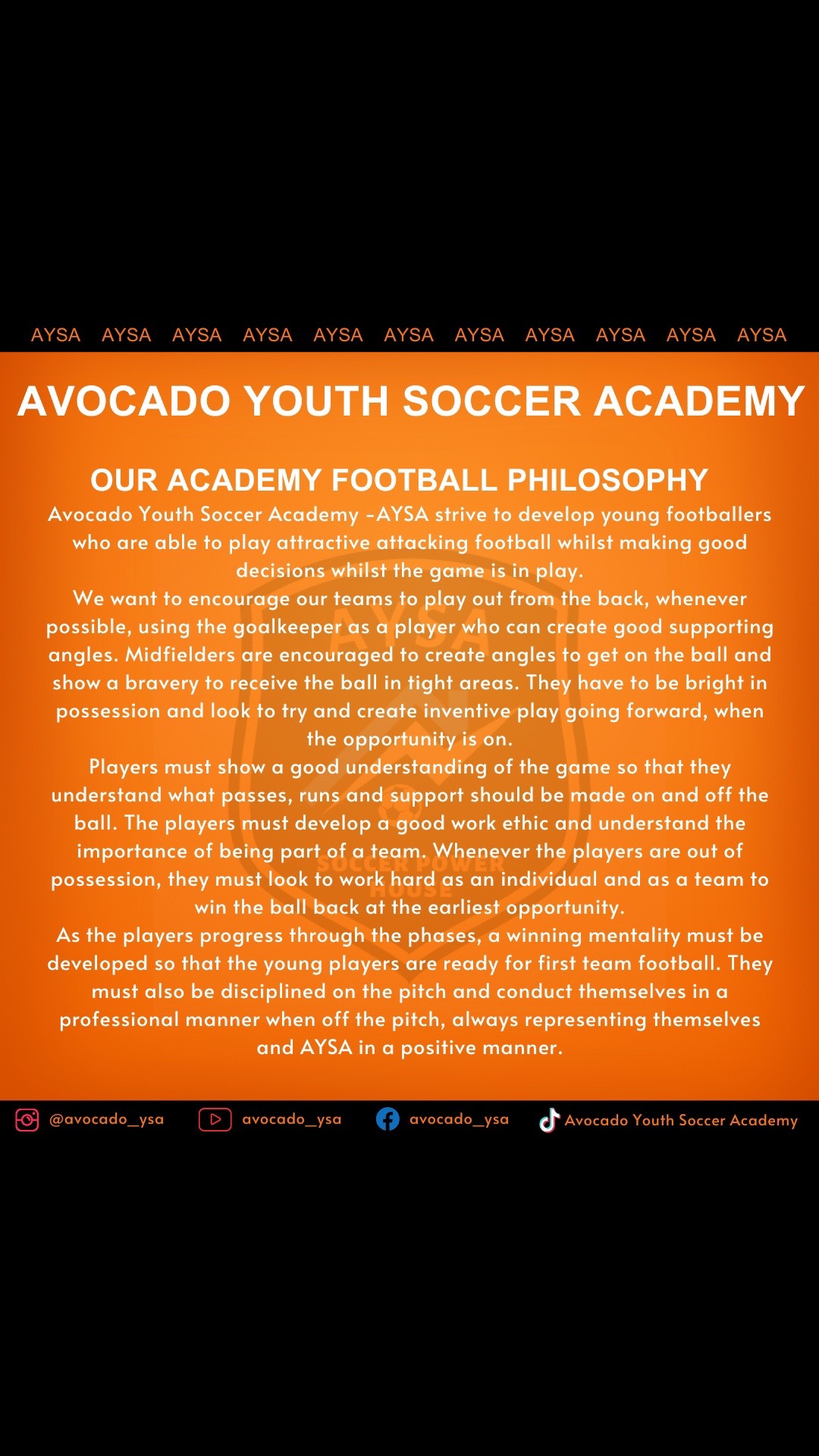 @Avocado Youth Soccer Academy