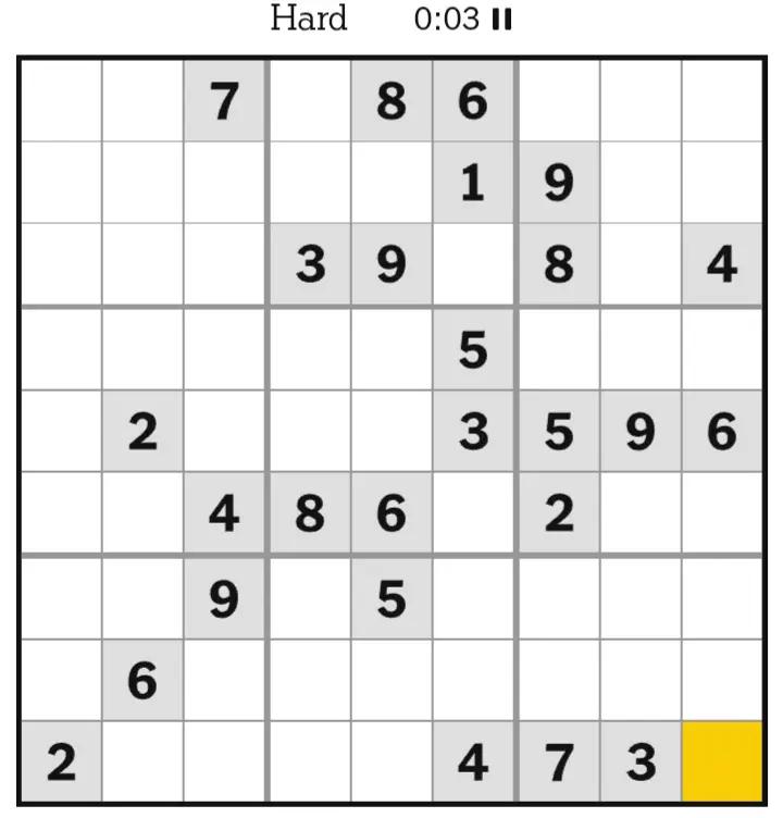 @NYT Sudoku