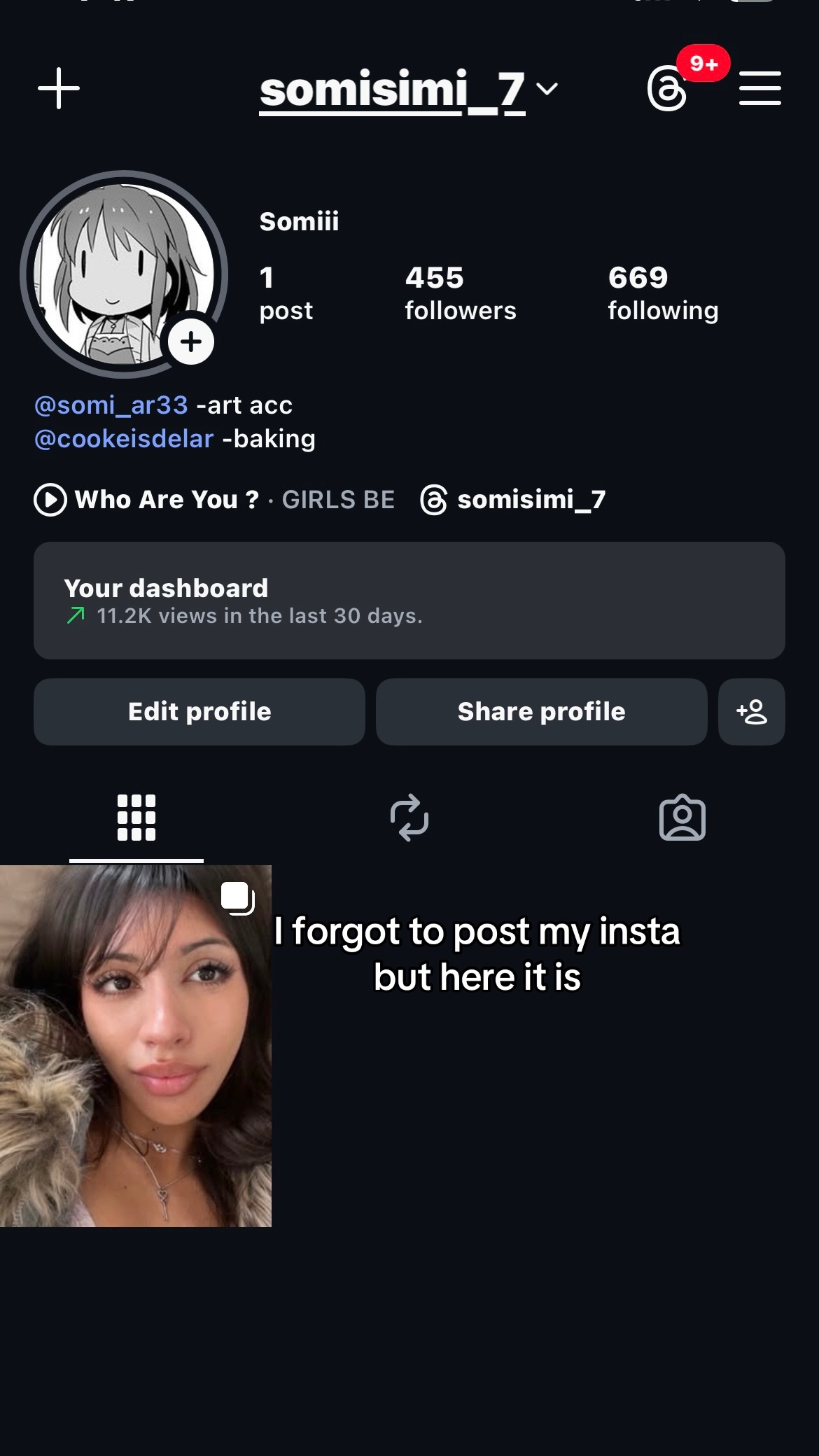 @6’6 Side bang princess