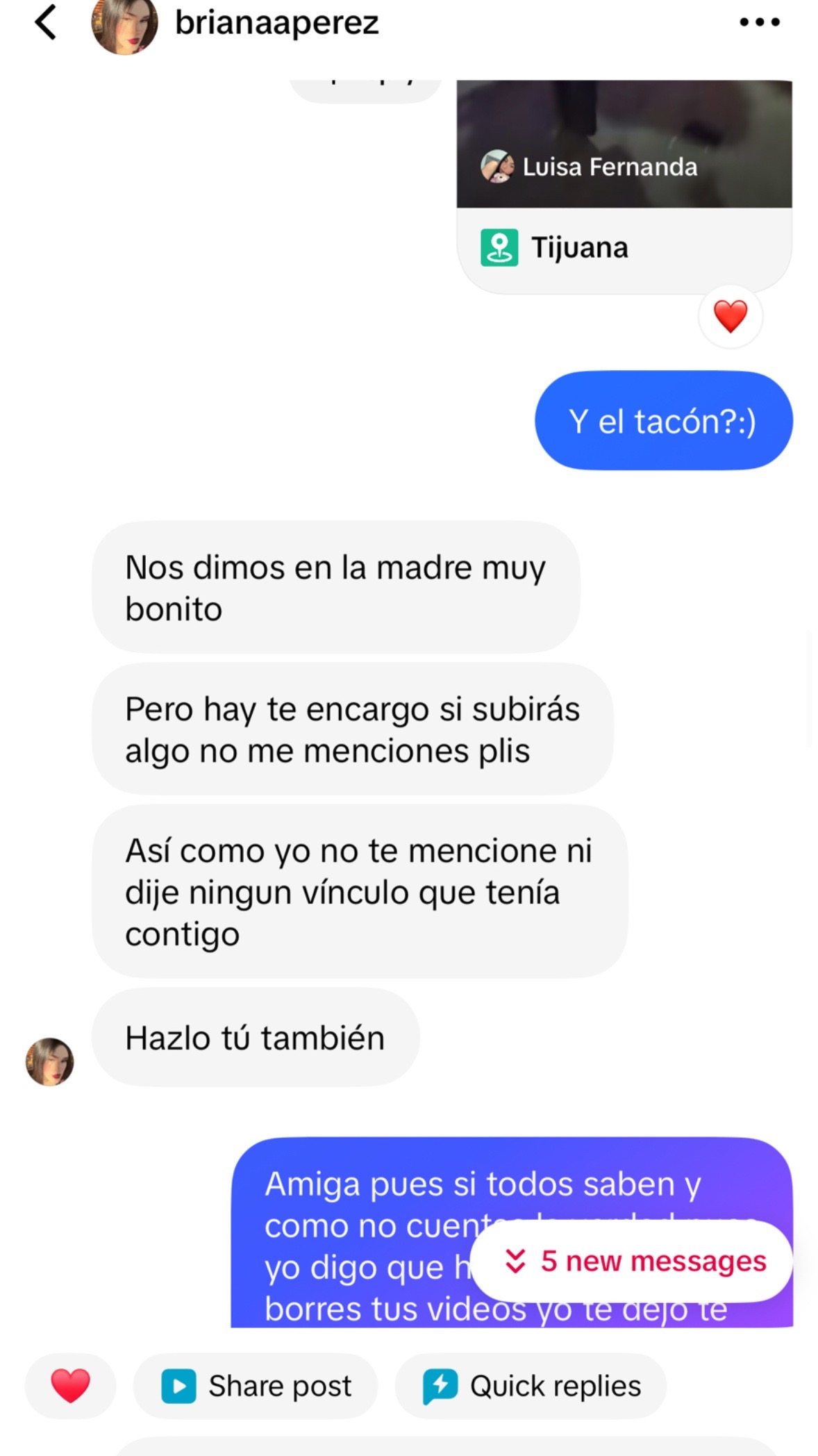 @Pelea briana Perez
