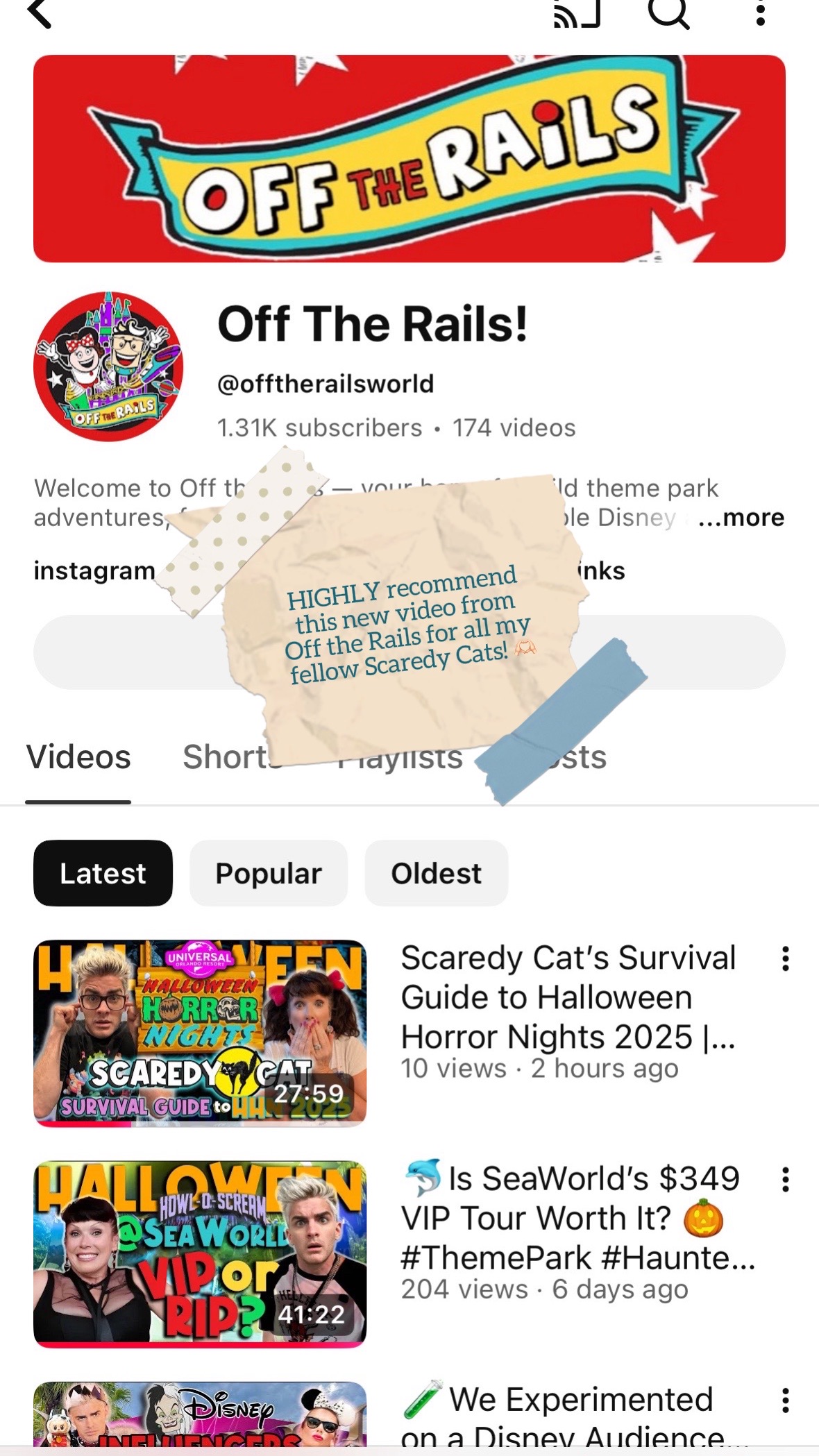 @The Scaredy Cat Guide
