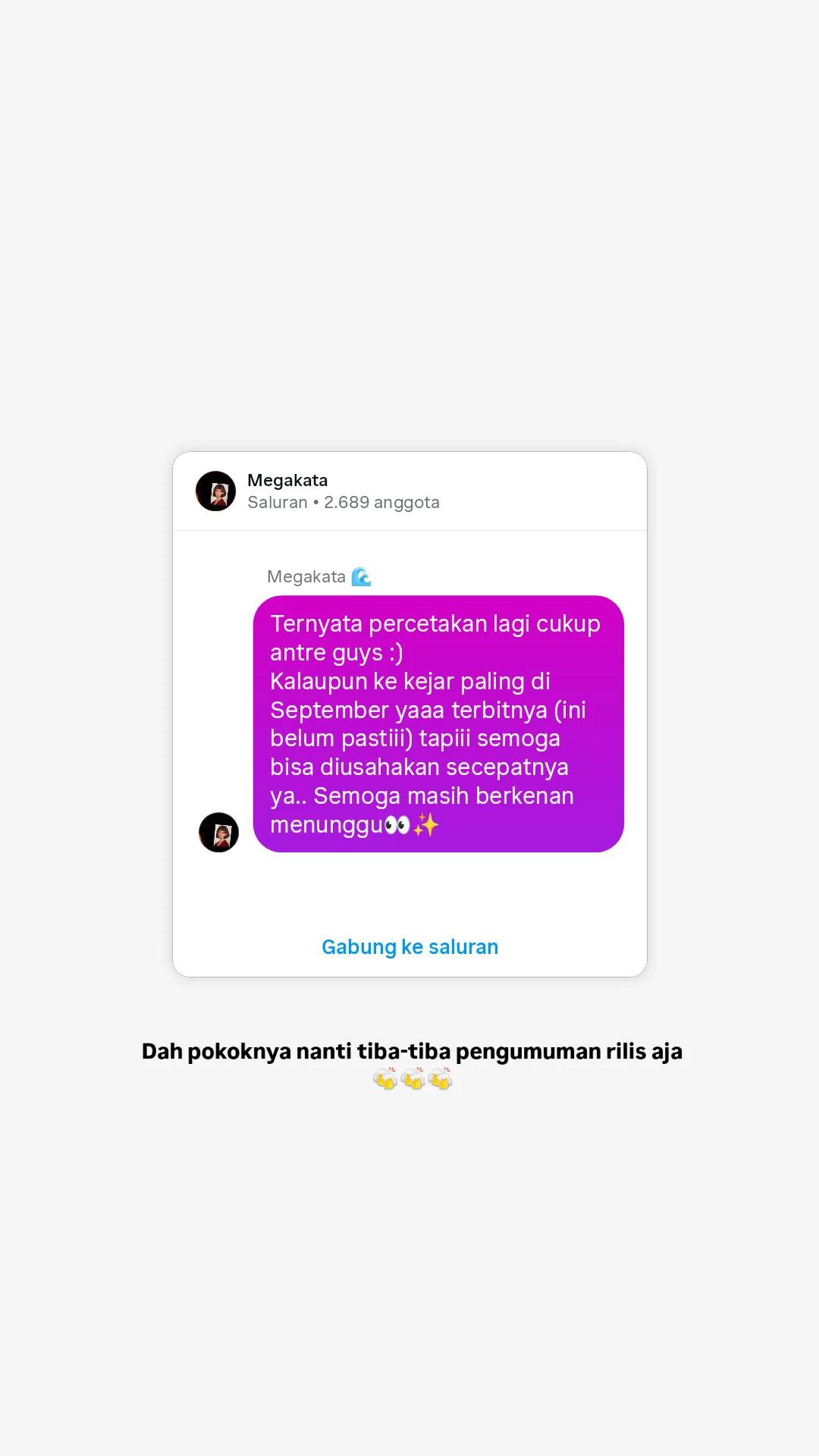 @SEGERA RILIS "KOTA & RINDU"