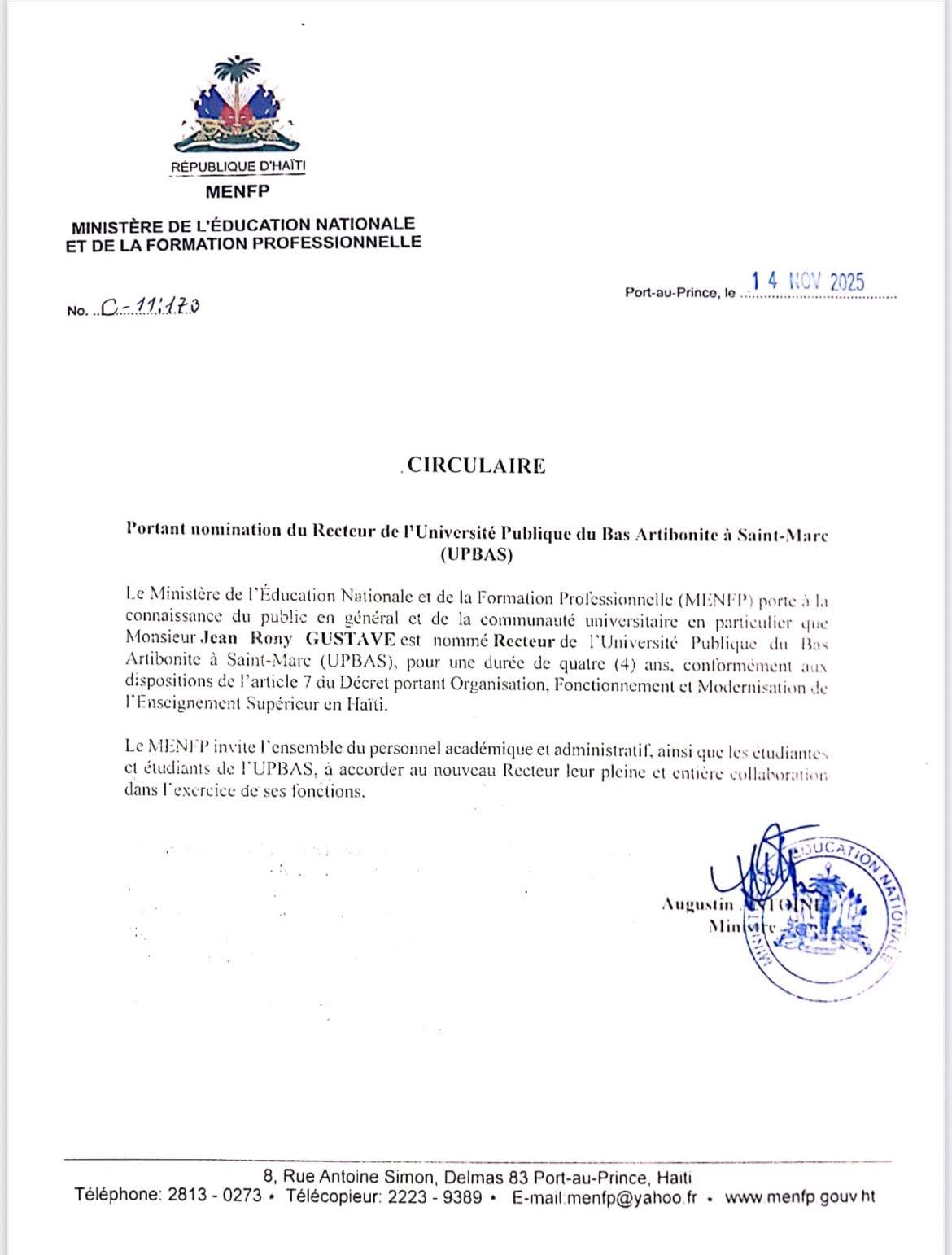 @MENFP HAITI Officiel