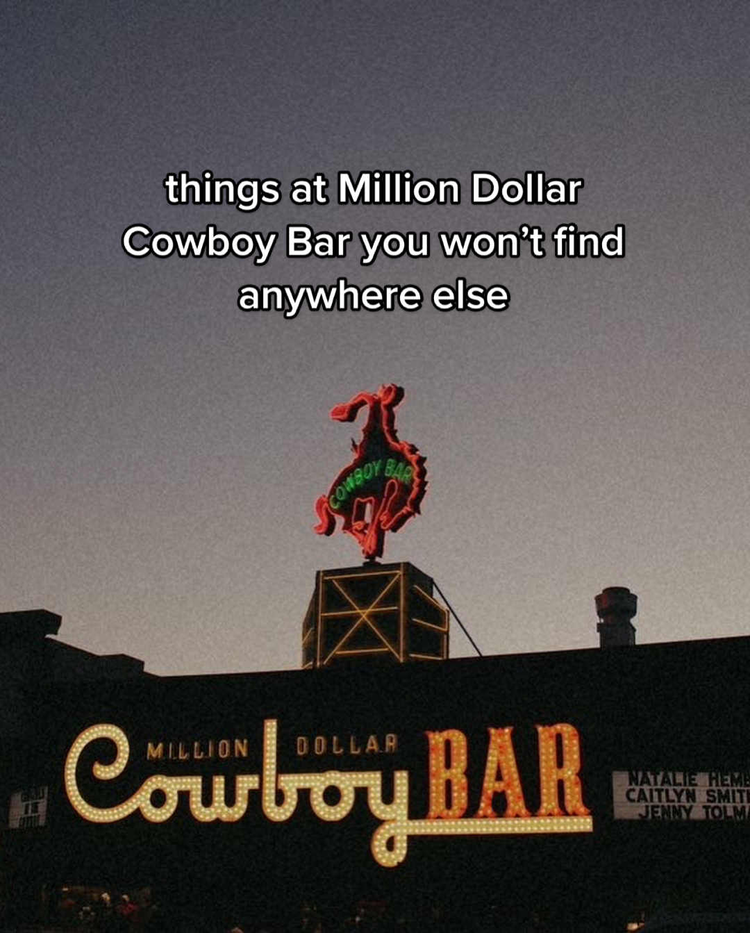 @Million Dollar Cowboy Bar