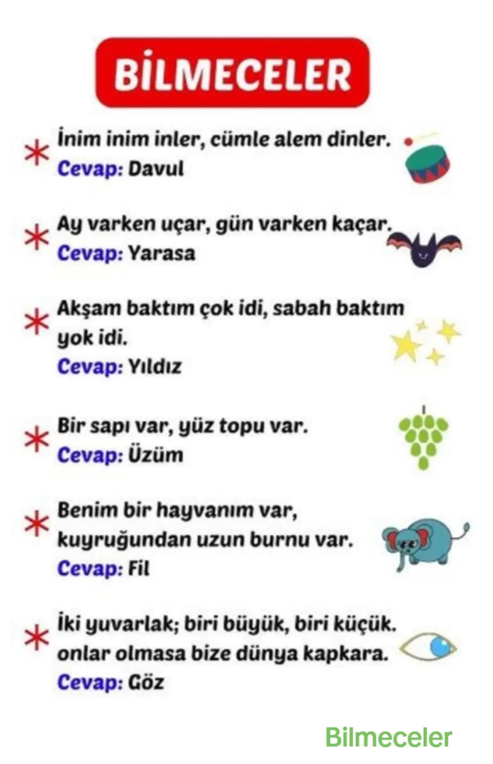 @Onur Çayğaracı 🌼Bilmeceler