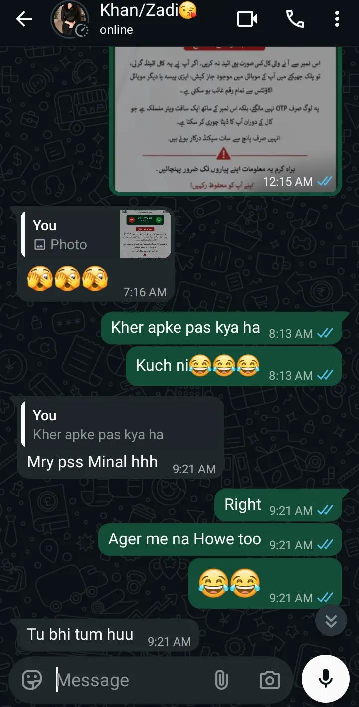 @Minaal khattak
