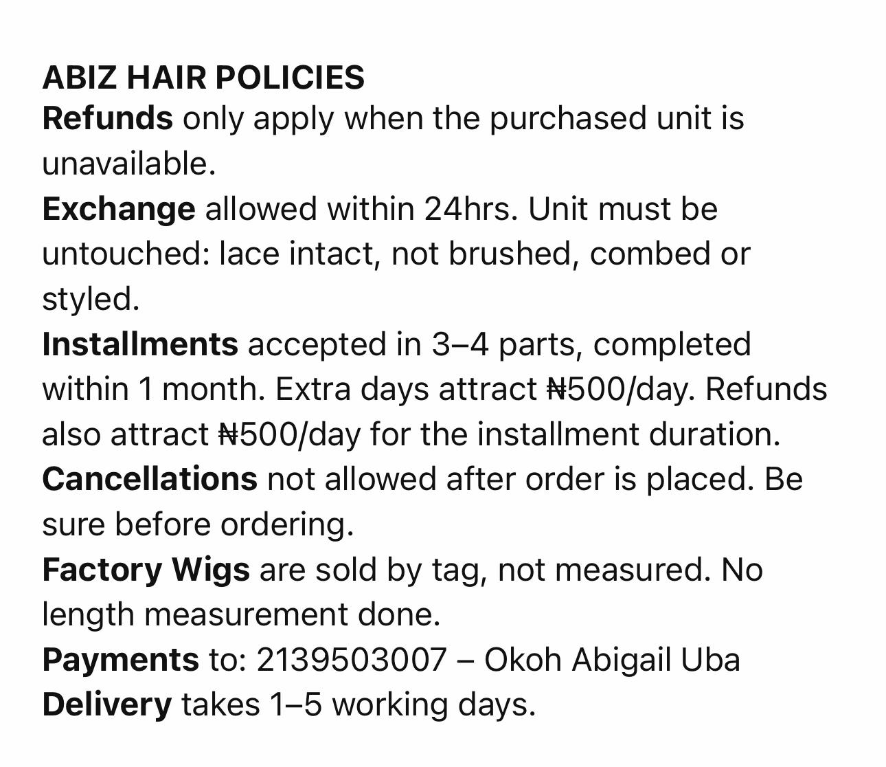 @Abiz_Hair_collections