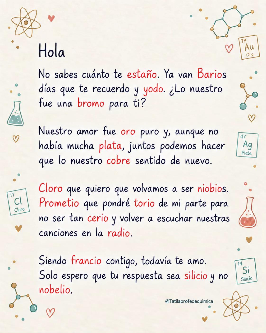 @Tati La profe de Química