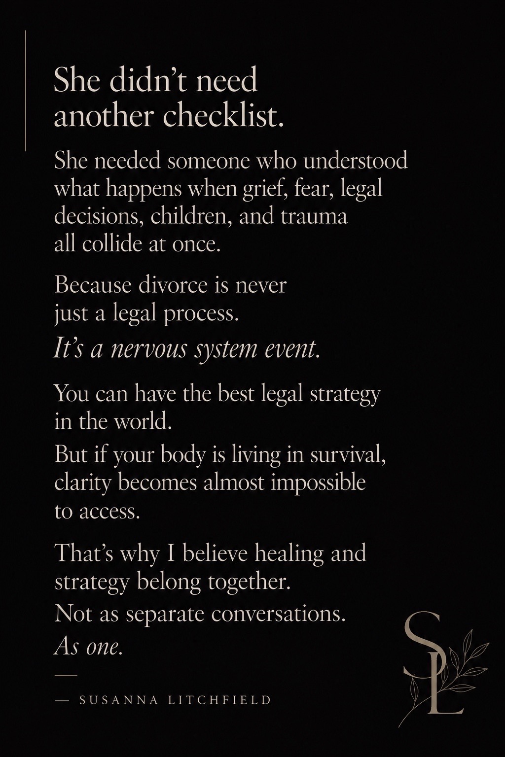 @Susanna | Divorce Strategist