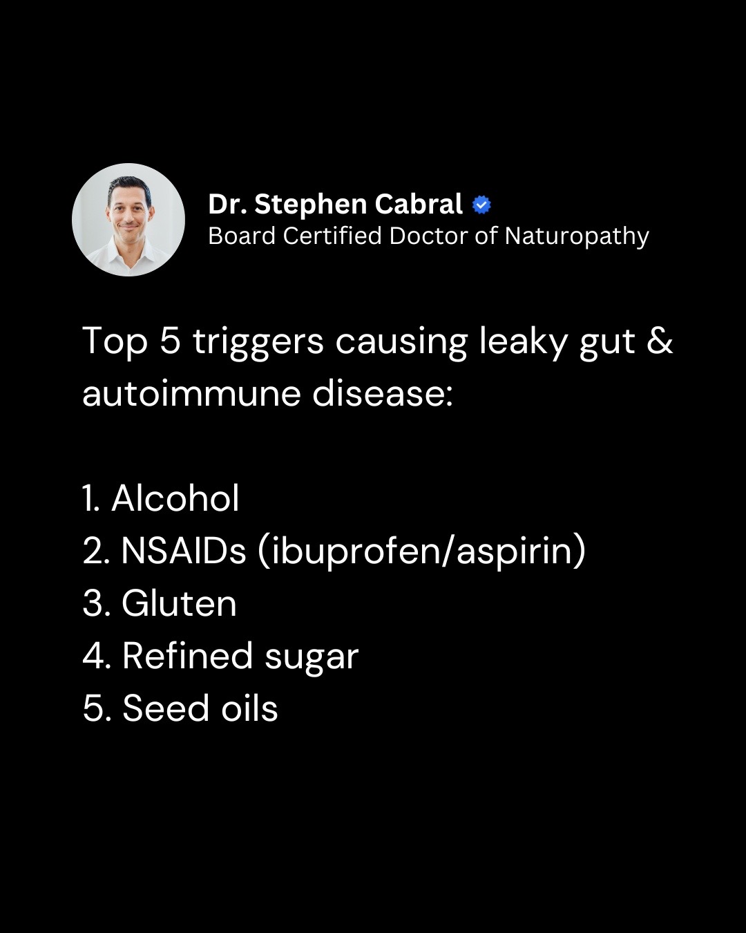 @Dr. Stephen Cabral