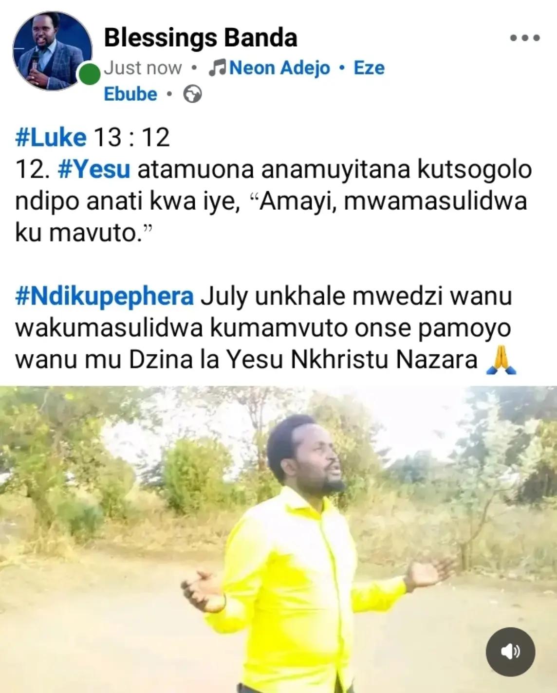 @Prophet Blessings Zuze Banda