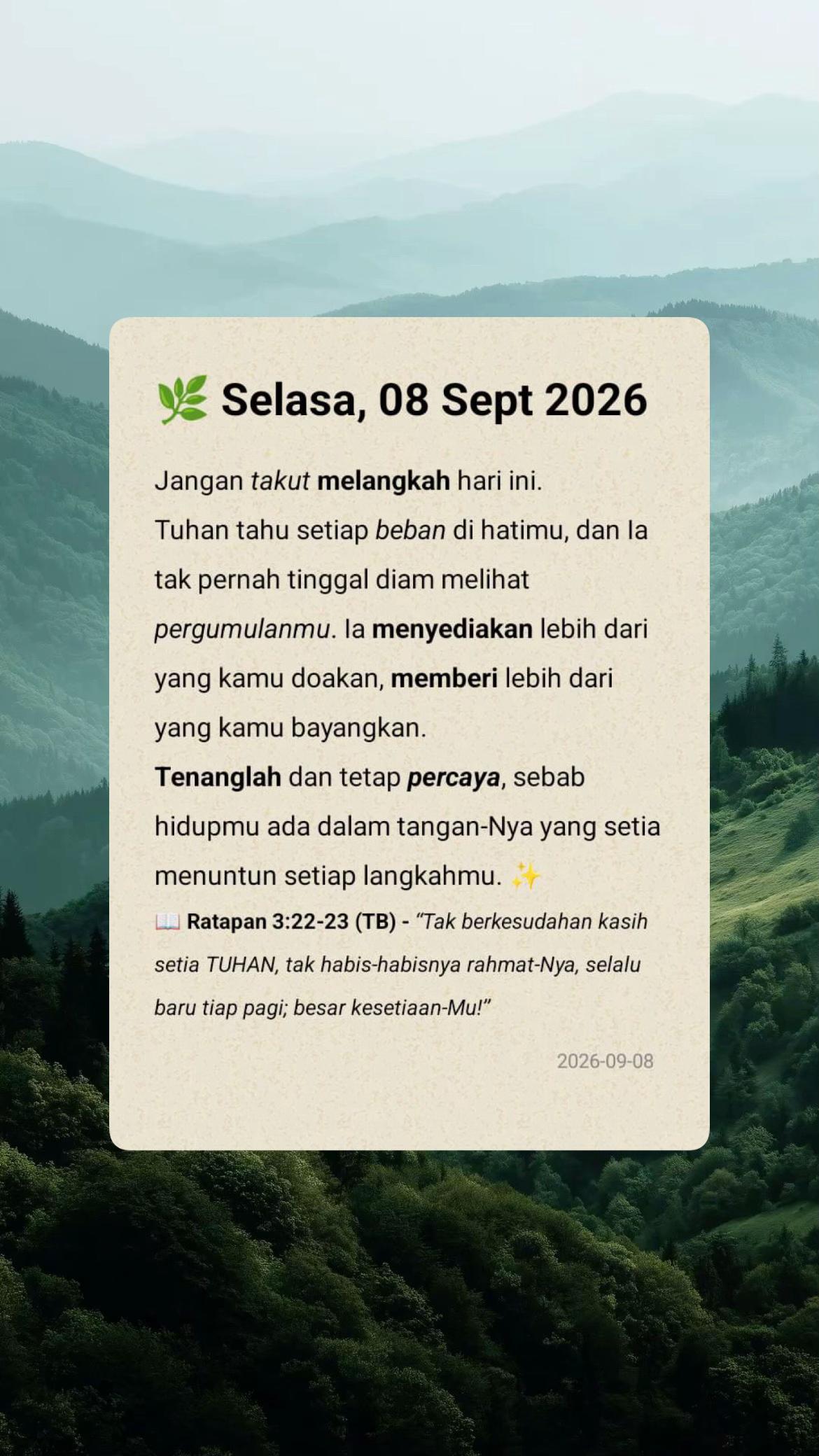 @MOTIVASI PERCAYA🕊️
