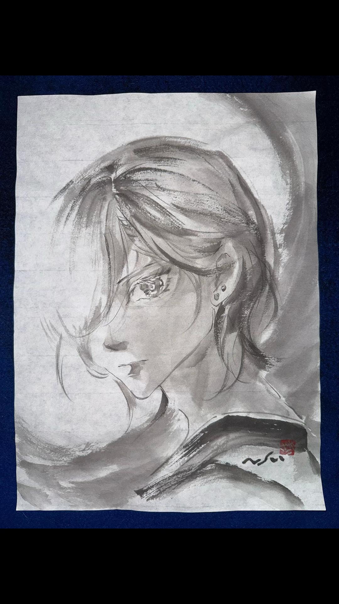 @まさい【うーちゃんちの墨絵画家】